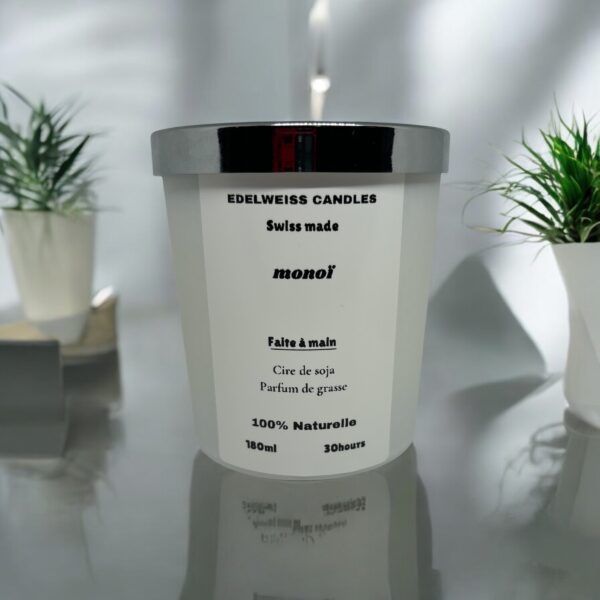 Bougie Parfumée au Monoï – Évasion Soleil & Douceur des Îles - Image 3