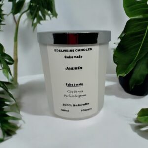 Bougie Parfumée au Jasmin – Douceur Florale