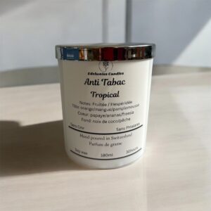 Bougie Parfumée Anti-Tabac Tropicale – Fraîcheur Exotique & Air Purifié
